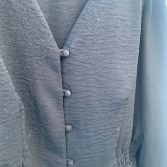 Black Long Sleeve Blouse, Topshop, - Picture 2 of 4